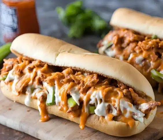 Buffalo chicken cheesesteak and sandwich recipes for a delicious dinner