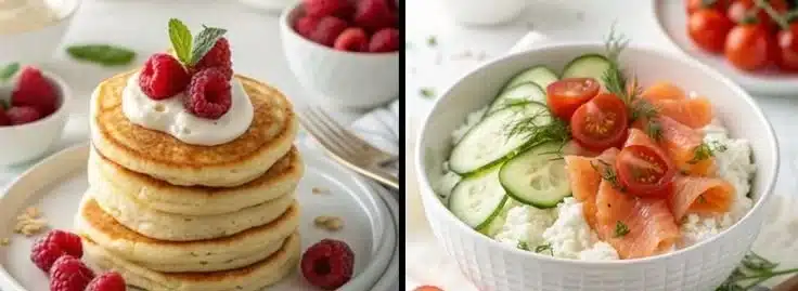 High protein low carb breakfast ideas featuring gourmet recipes with 30g+ protein