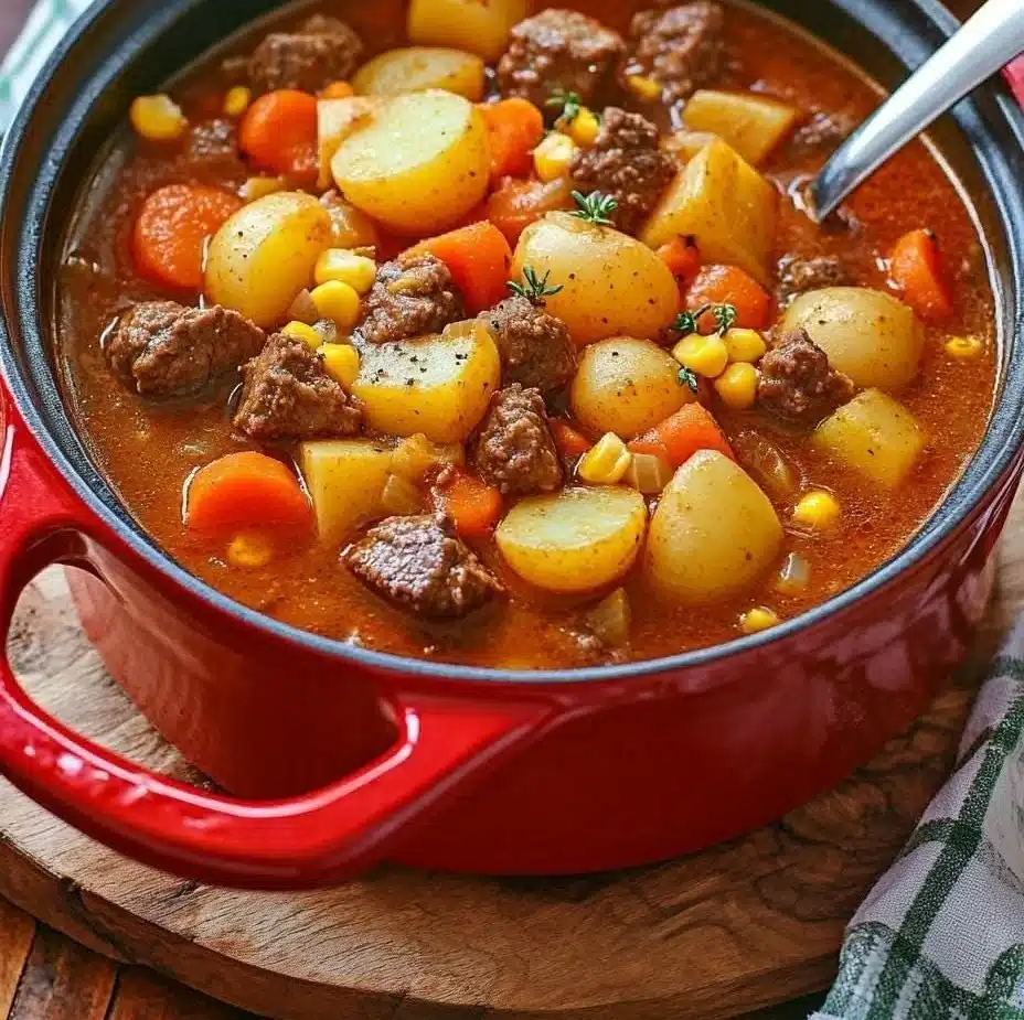 BEST RECIPE For Hearty Beef And Potato Stew with Carrots (One-Pot Comfort Dinner) Download.