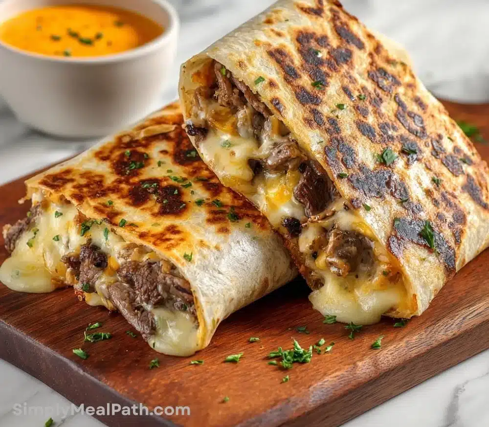 Cheesesteak Grilled Wraps