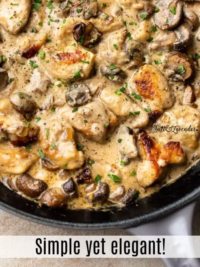 Creamy Chicken Stroganoff