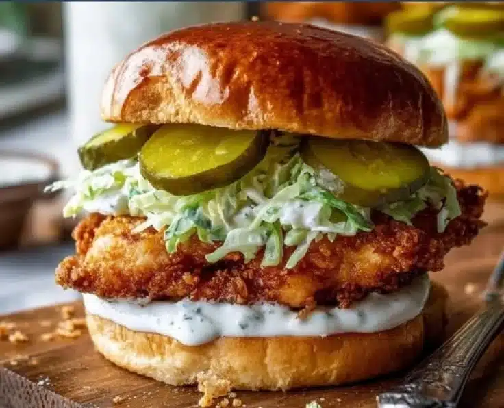Crispy Dill Chicken Sandwich Recipe With Homemade Aioli
