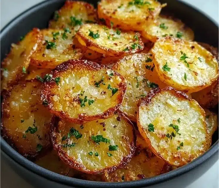 Crispy Sliced Potatoes - Easy Oven Baked Recipe - Chef Orange Bites