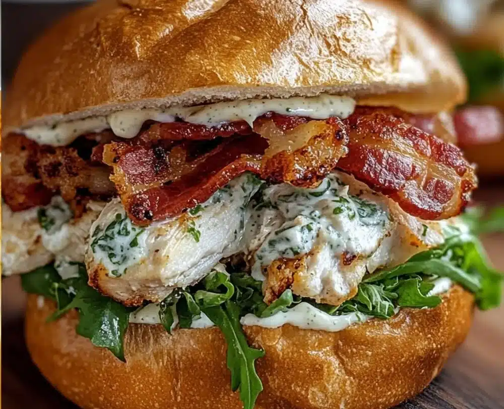 Easy & Quick Chopped Chicken Bacon Ranch Sandwich (Better Than Takeout!)