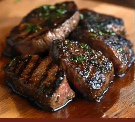 Gordon Ramsay preparing a delicious steak dish in his kitchen.