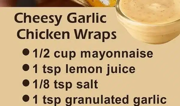 Grandma's recipes | Cheesy Garlic Chicken Wraps | Facebook | Easy wraps for lunch for work, Easy to eat recipes, Cheese wrap recipes
