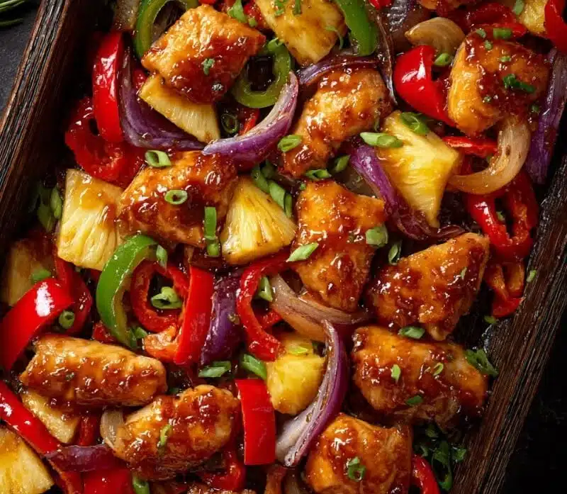 Hawaiian Pineapple Chicken Dinner