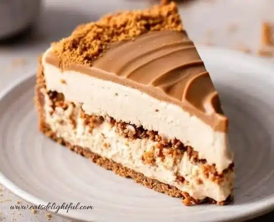 No Bake Biscoff Cheesecake