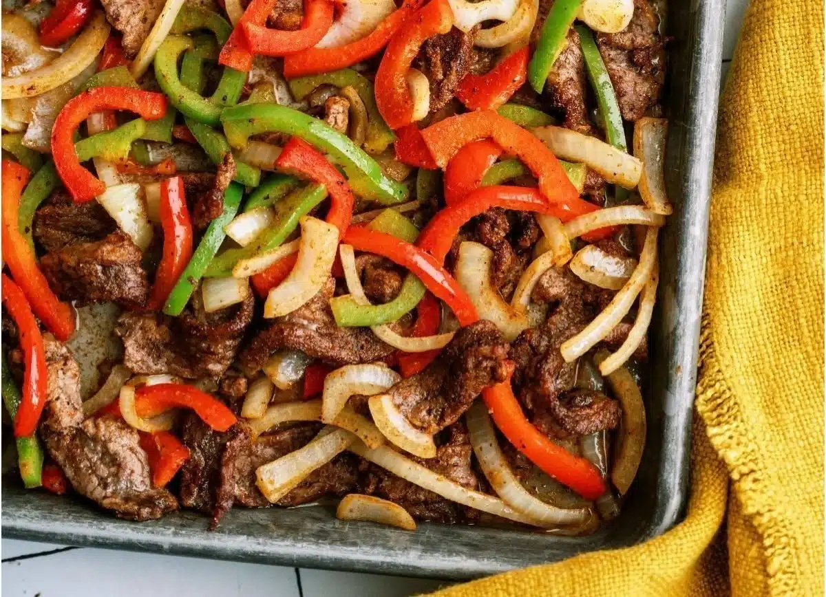 Sheet Pan Steak Fajitas Recipe
