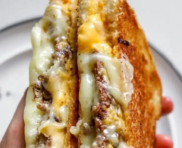 Smashburger Grilled Cheese sandwich with gooey melted cheese and golden bread.