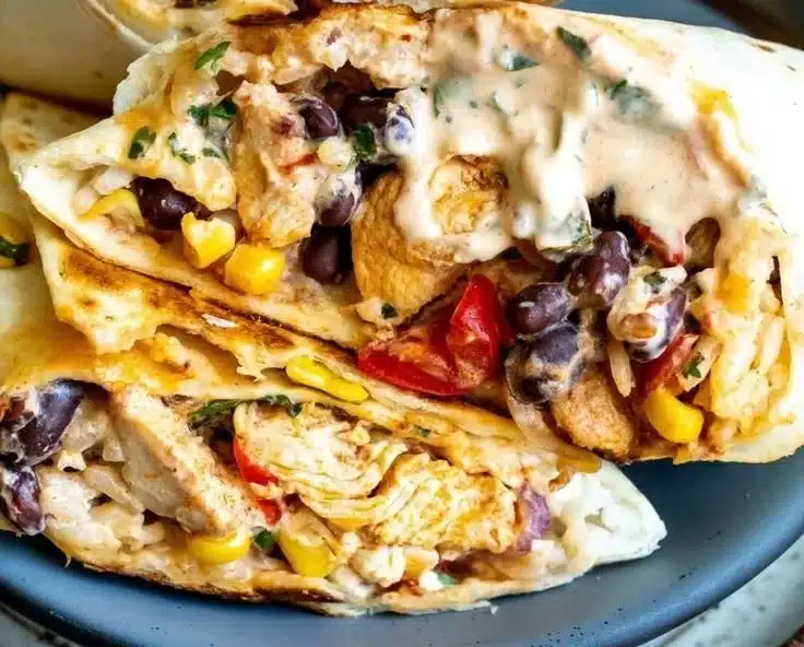 Southwest Chicken Wrap | Easy Lunch Ideas