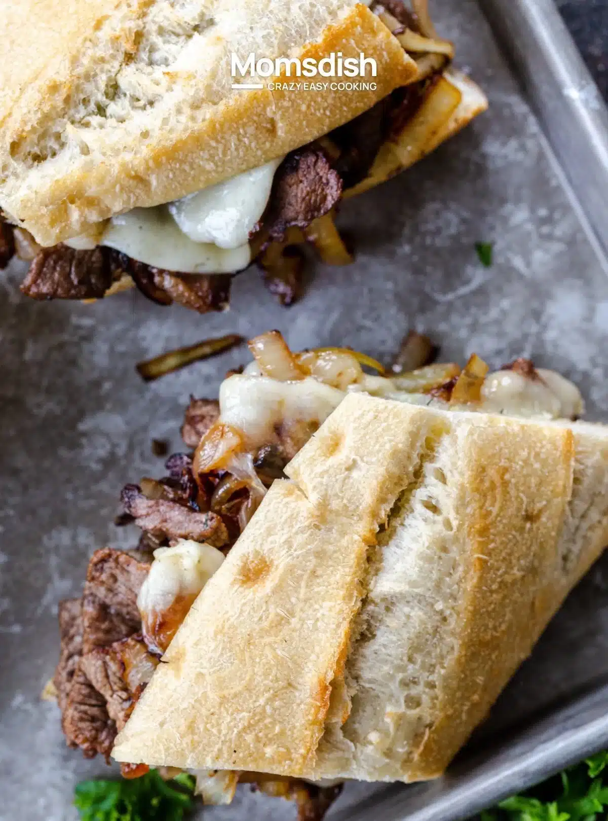 Delicious homemade steak sandwich with fresh ingredients and savory flavors.