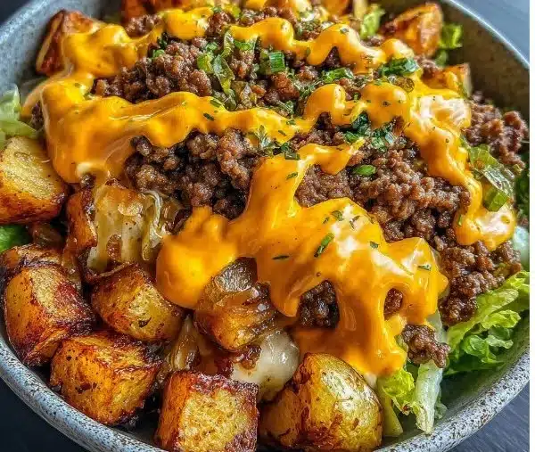 Sweet Potato Burger Bowl Recipe