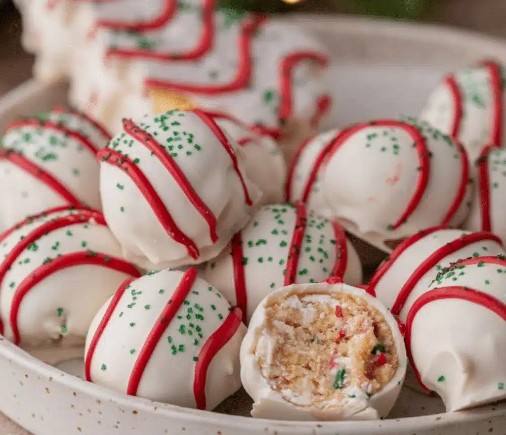 The Best Little Debbie Christmas Tree Cake Truffles - Lifestyle of a Foodie | Must Have Christmas Desserts, Christmas Bakery Desserts, Christmas Gift Desserts