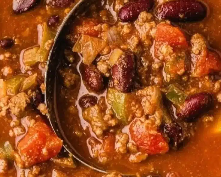 Ultimate Chili Recipe with rich flavors and spices in a bowl